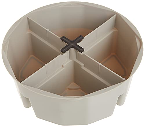 Custom Leathercraft1154 4-Inch High, Full-Round Bucket Tray,Cream White - Image 4