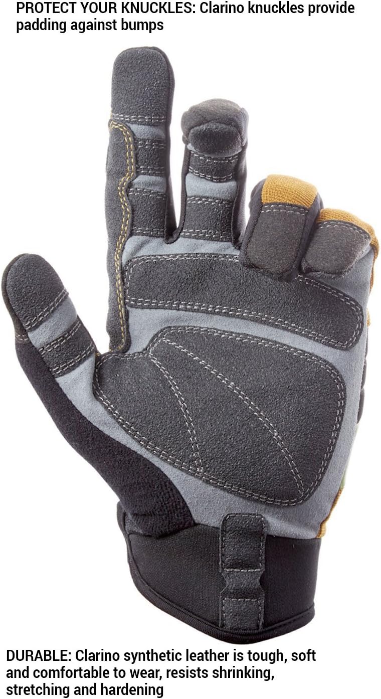 Custom Leathercraft 160X Contractor XtraCoverage Flex Grip Work Gloves, X-Large (Pack of 1) - Image 2