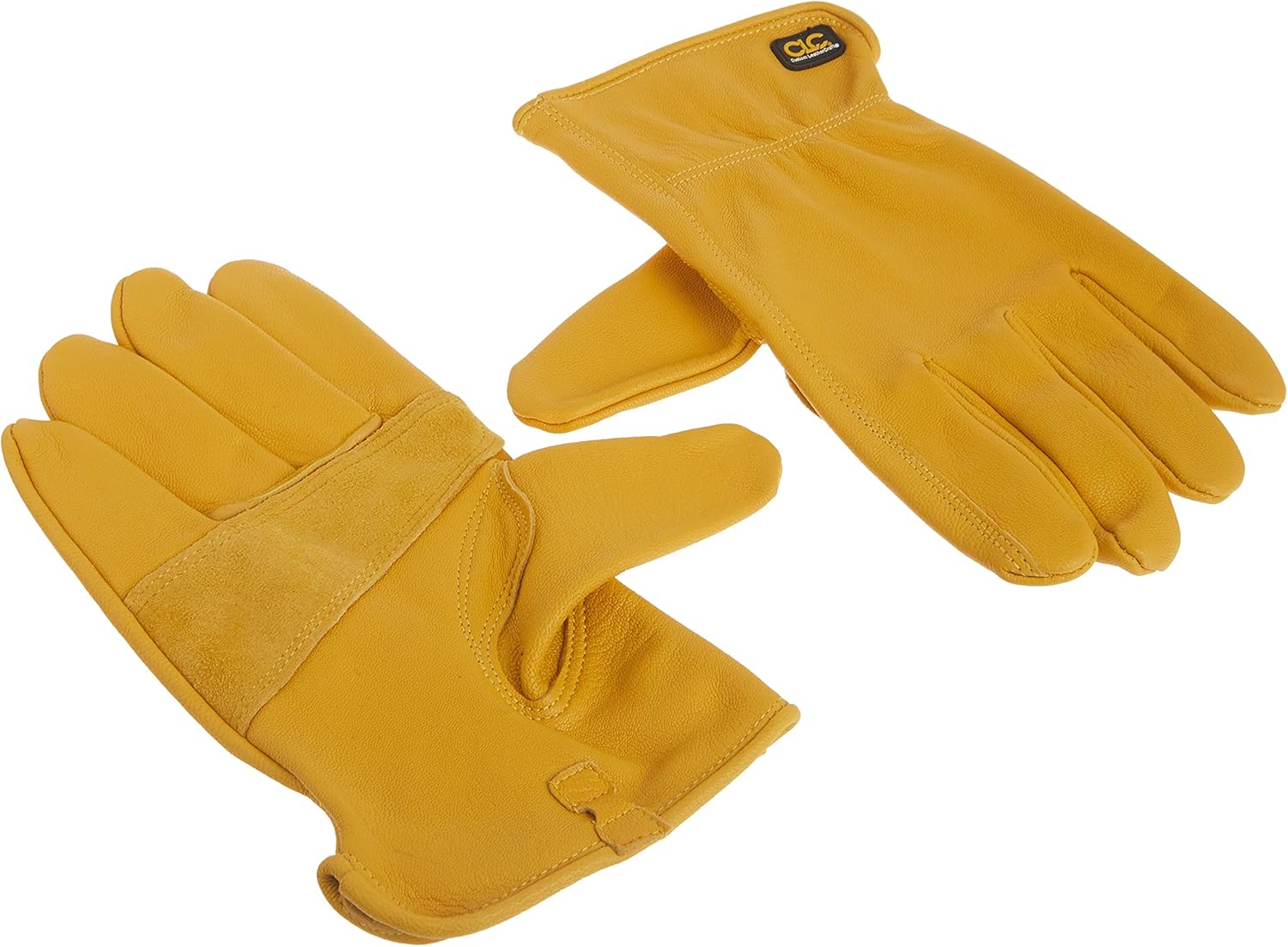 Custom Leathercraft 2060L Top Grain Goatskin Work Gloves, Large, Gold (Pack of 1) - Image 2
