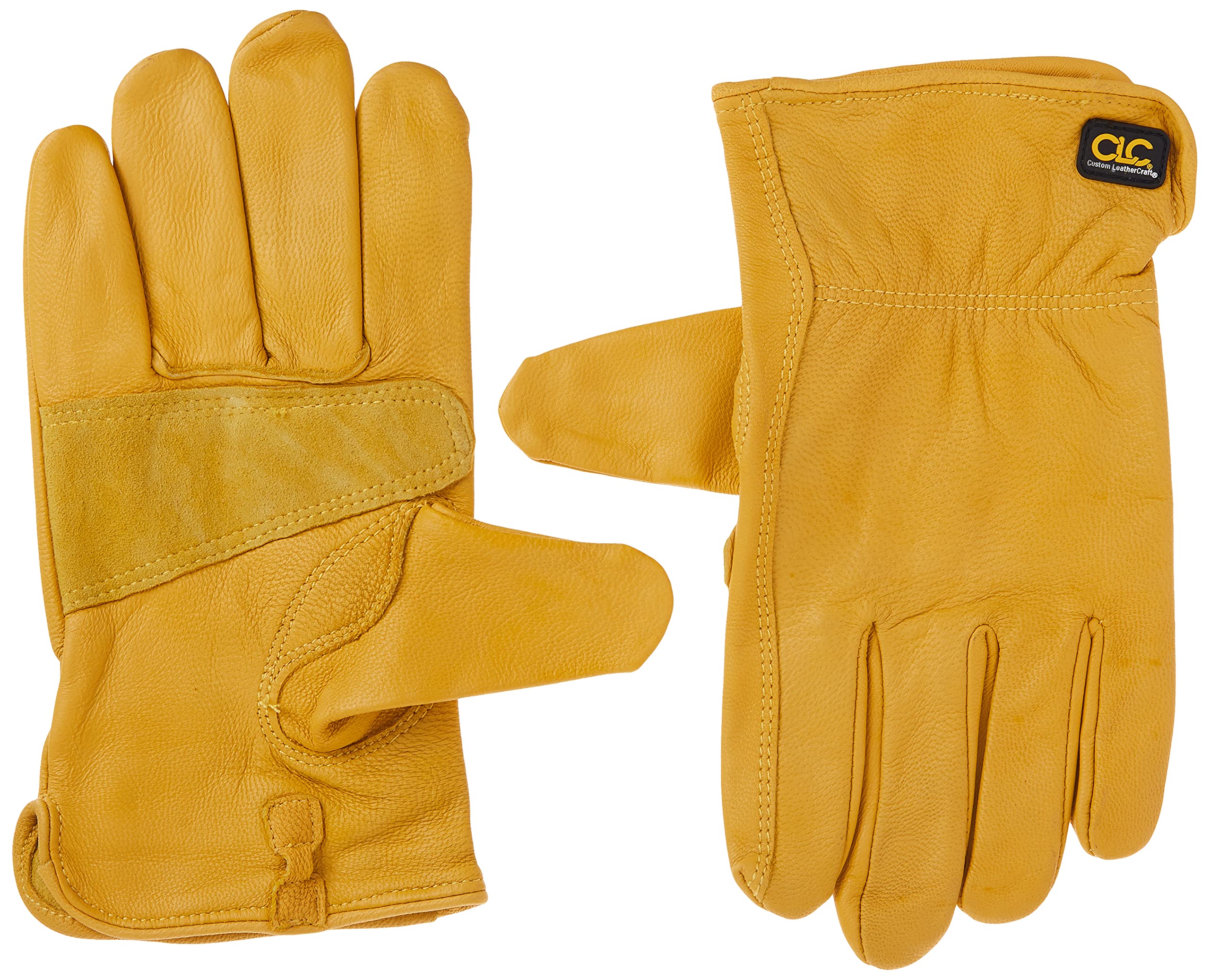 Custom Leathercraft 2060M Top Grain Goatskin Work Gloves, Medium (Pack of 1)