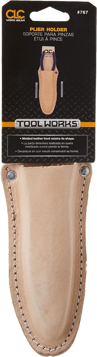 Custom Leathercraft 767 Plier Holder, 2.5 in., Top Grain Leather, Tan (Pack of 1) - Image 2