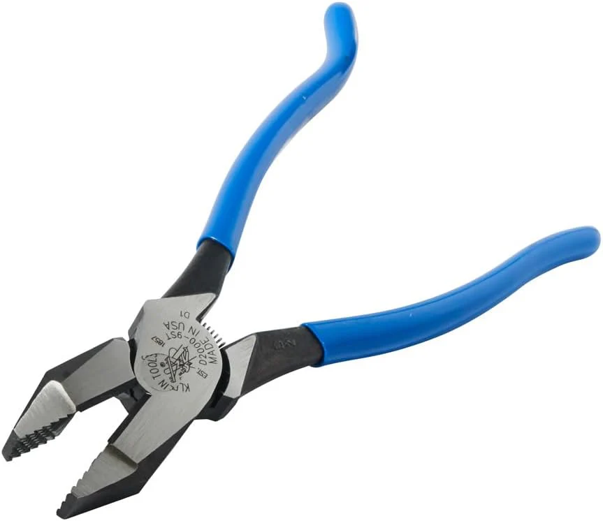 Klein Tools D2000-9ST Pliers, Heavy-Duty 9-Inch Ironworker Pliers for Rebar, ACSR, Screws, Nails and Most Hardened Wire - Image 8