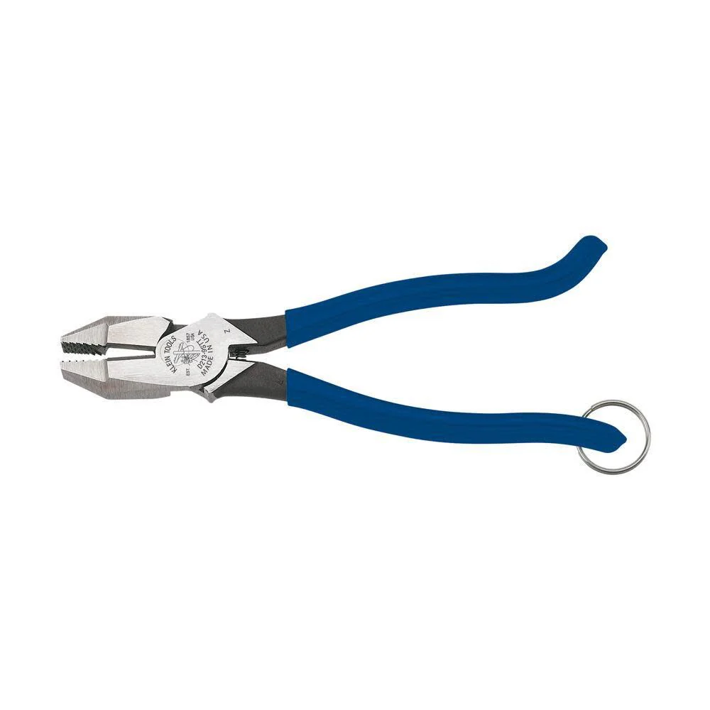 Klein Tools D213-9STT Ironworker Pliers with Tether Ring