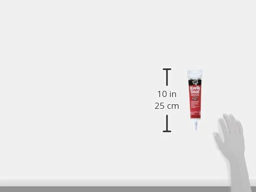 DAP 18001Kwik Seal Kitchen and Bath Adhesive Caulk, White, 5.5 Ounce (Pack of 12) - Image 3