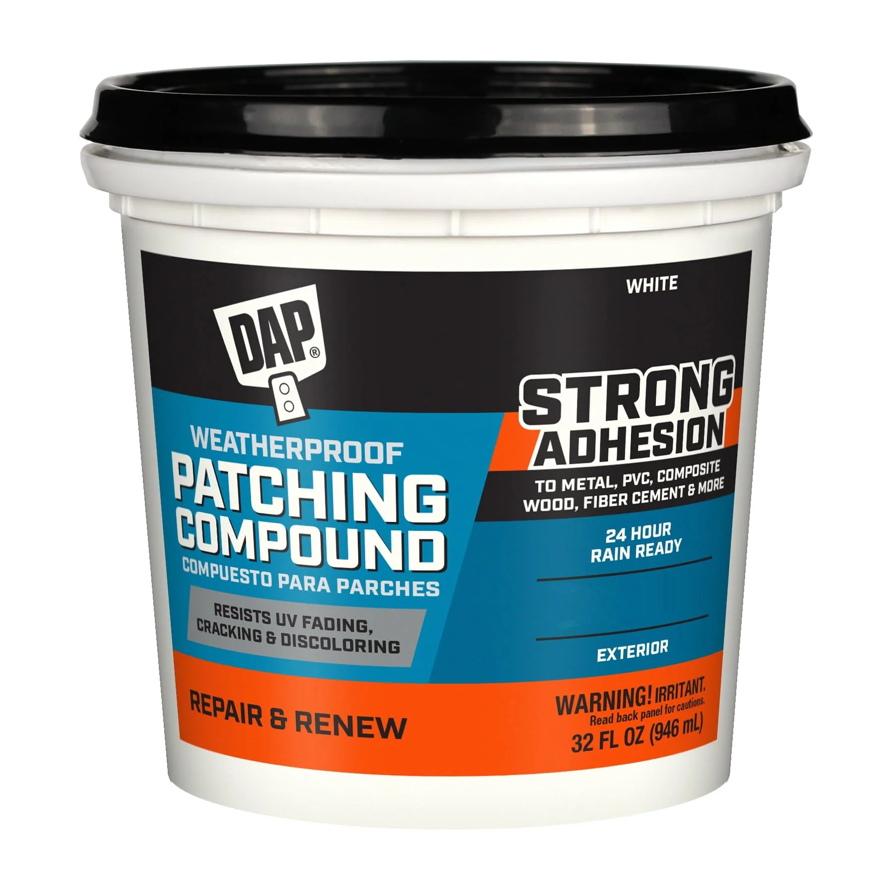 DAP 7079818787 Platinum Patch Advanced Raw Building Material, Quart, White
