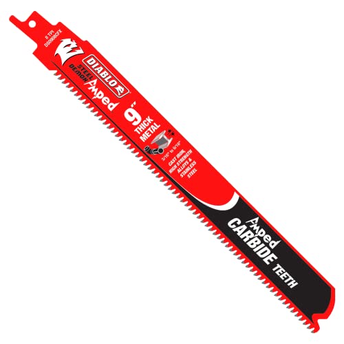 Diablo Tools 9in Steel Demon Amped Carbide Blades for Thick Metal Cutting 8 TPI (3-Pack) - Image 2