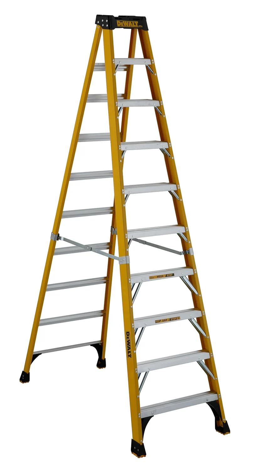 DEWALT DXL3410-10 10-Foot Fiberglass Step Ladder, 375-Pound Load Capacity, Type IAA - Image 2