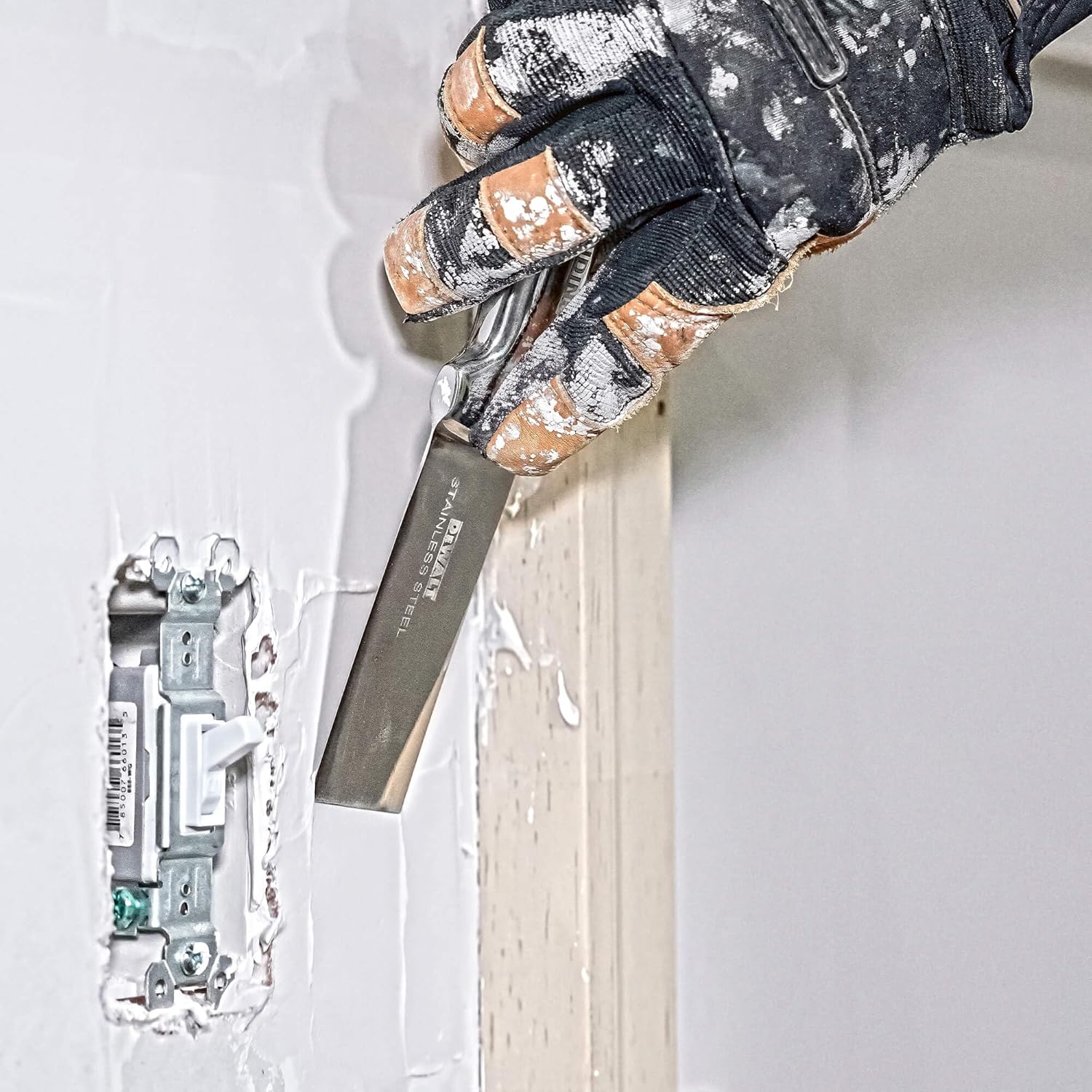 DEWALT 6" Stainless Steel Grout Knife - High Quality Polished Metal Blade - (2-406) - Image 10