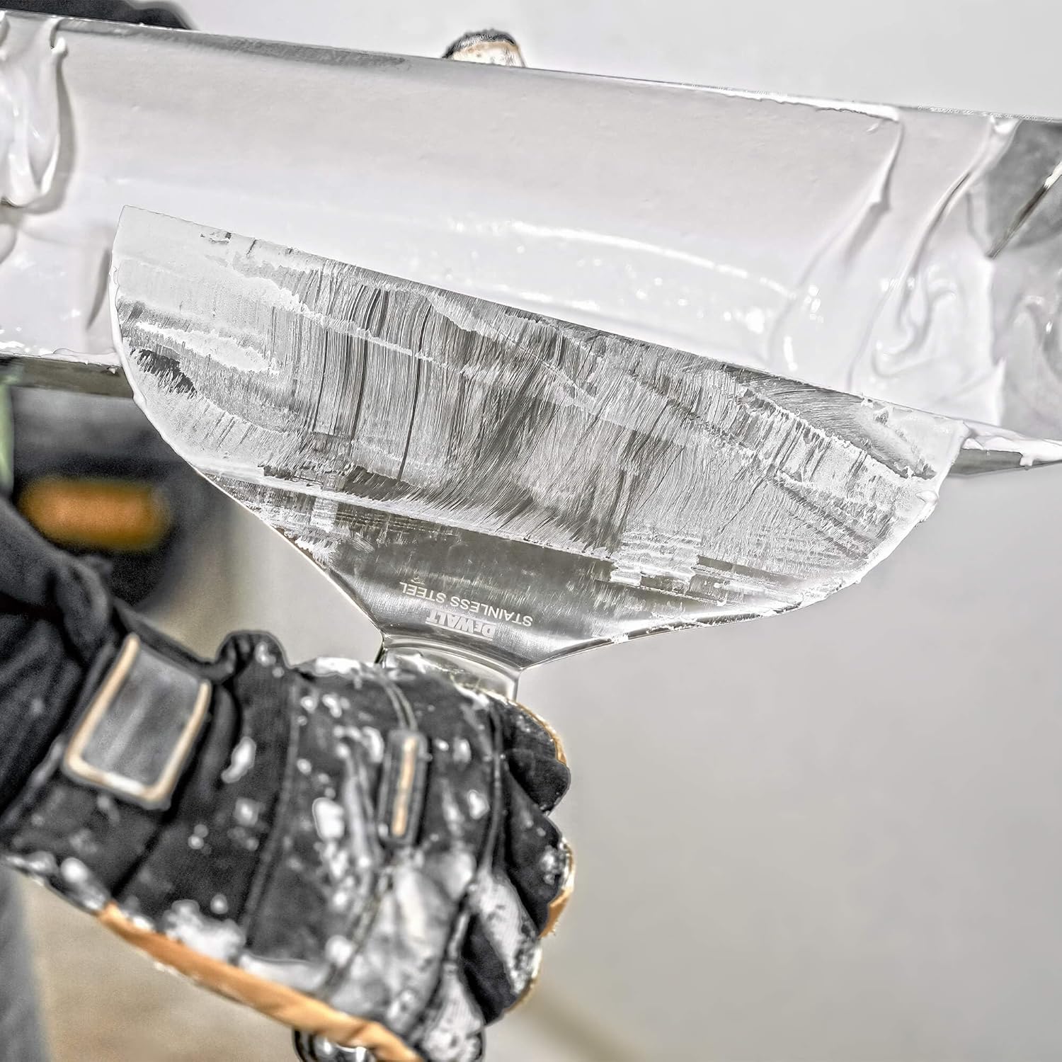 DEWALT 6" Stainless Steel Grout Knife - High Quality Polished Metal Blade - (2-406) - Image 9