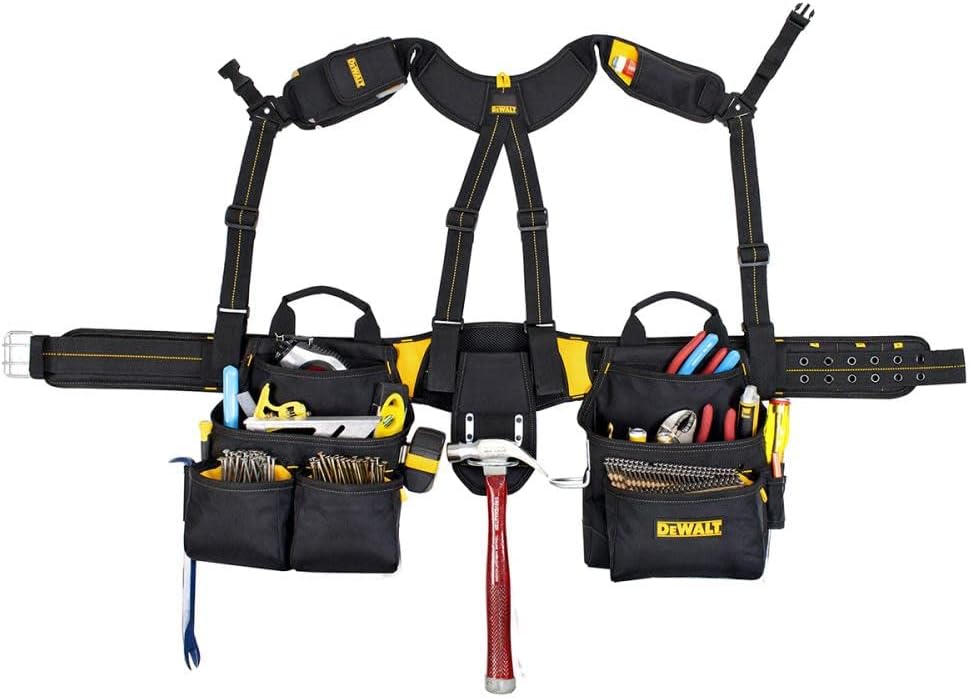 Dewalt 20 Pocket Pro Framer's Combo Apron And Yoke-Style Suspenders - Image 2