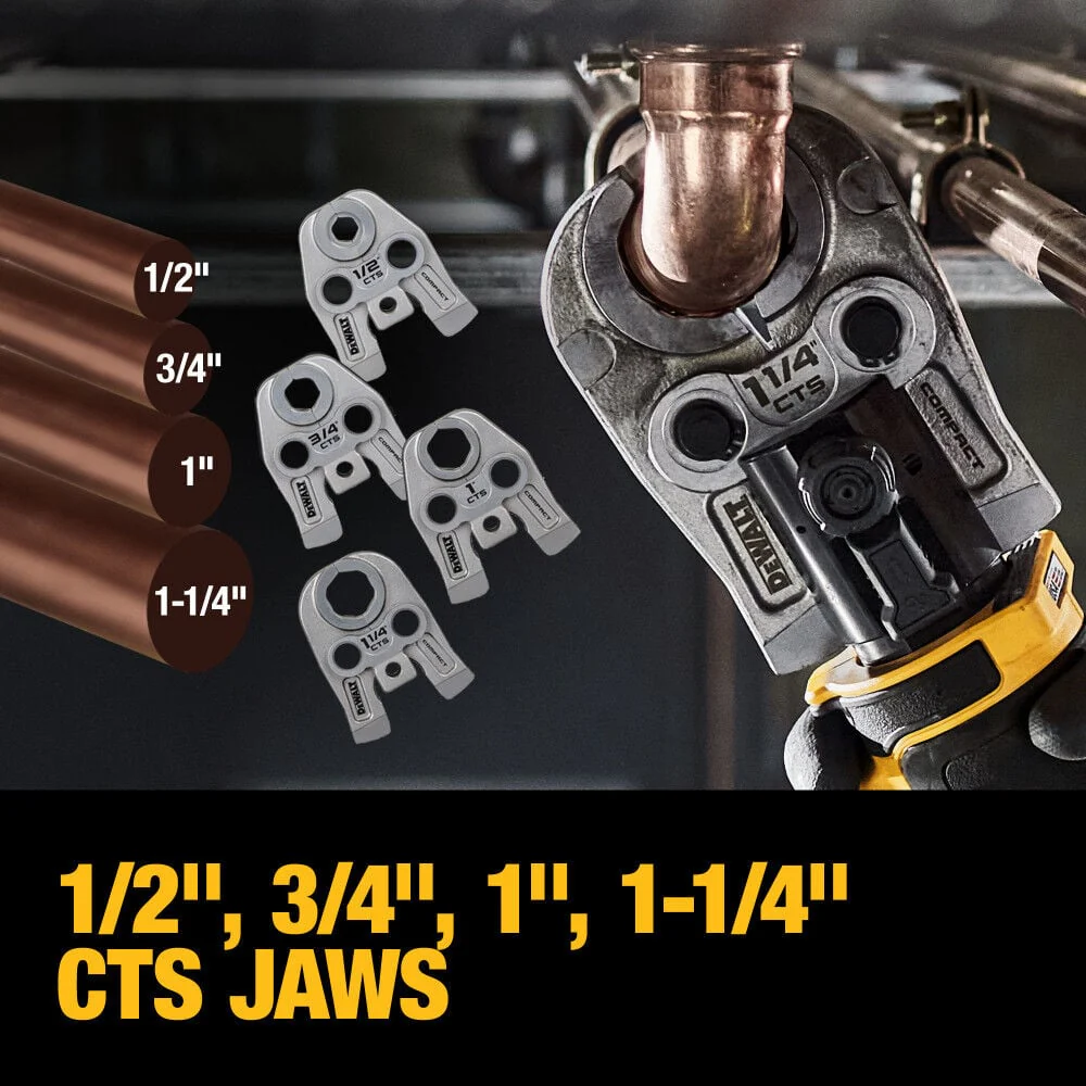 DeWALT 20V 1/2 In. to 1-1/4 In. Compact Press Tool Kit - Image 5