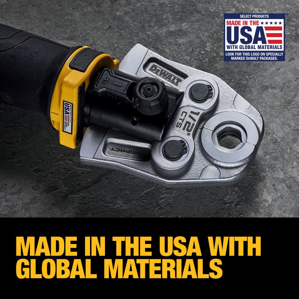DeWALT 20V 1/2 In. to 1-1/4 In. Compact Press Tool Kit - Image 6