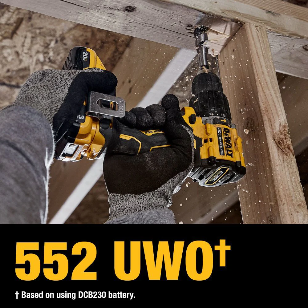 DeWALT 20V MAX 1/2 In. Hammer Drill ATOMIC COMPACT SERIES Cordless Kit - Image 8