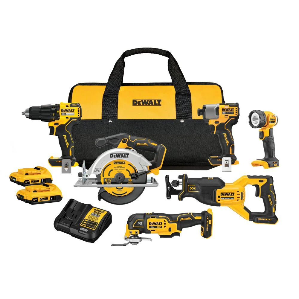 DeWALT 20V MAX Brushless 6-Tool Combo Kit