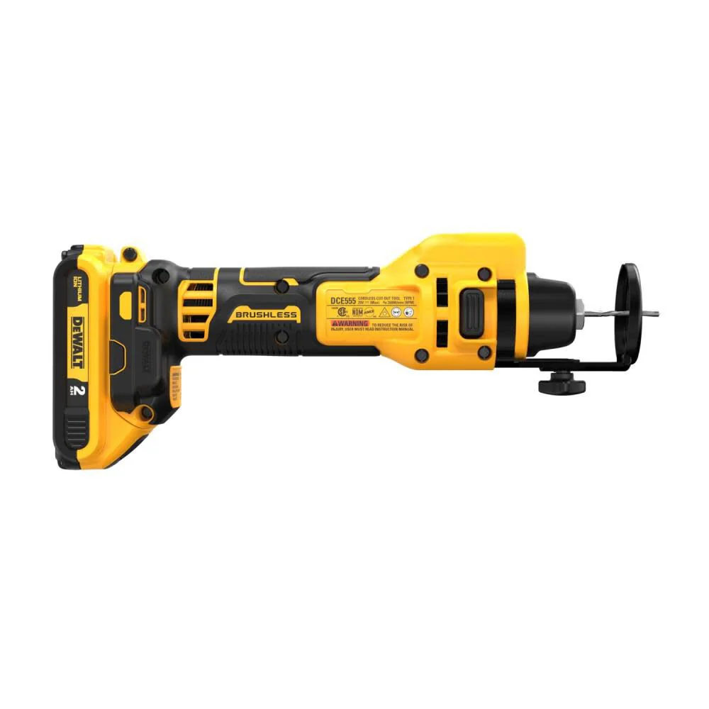 DeWALT 20V DCE555D2 MAX XR Drywall Cut Out Tool Kit - Image 5