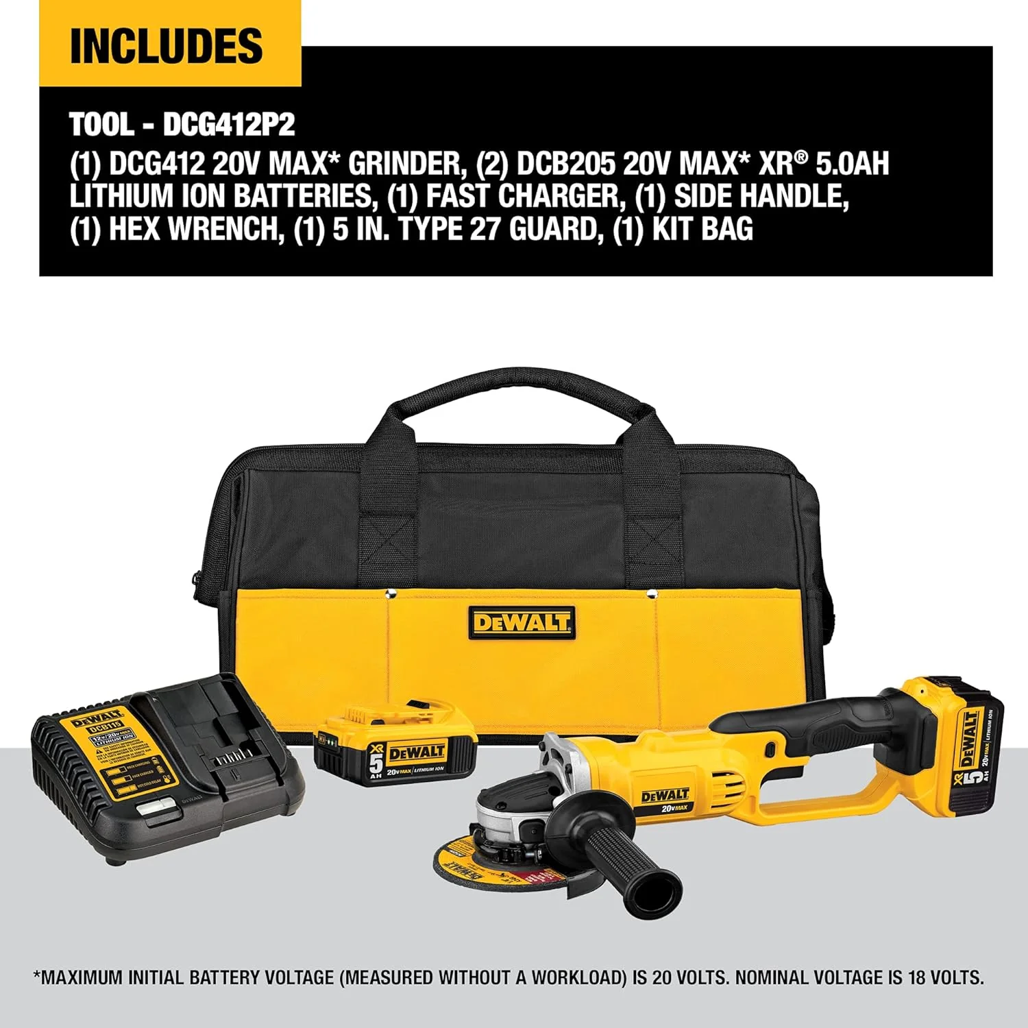 DeWALT 20V MAX Grinder Tool Kit - Image 2