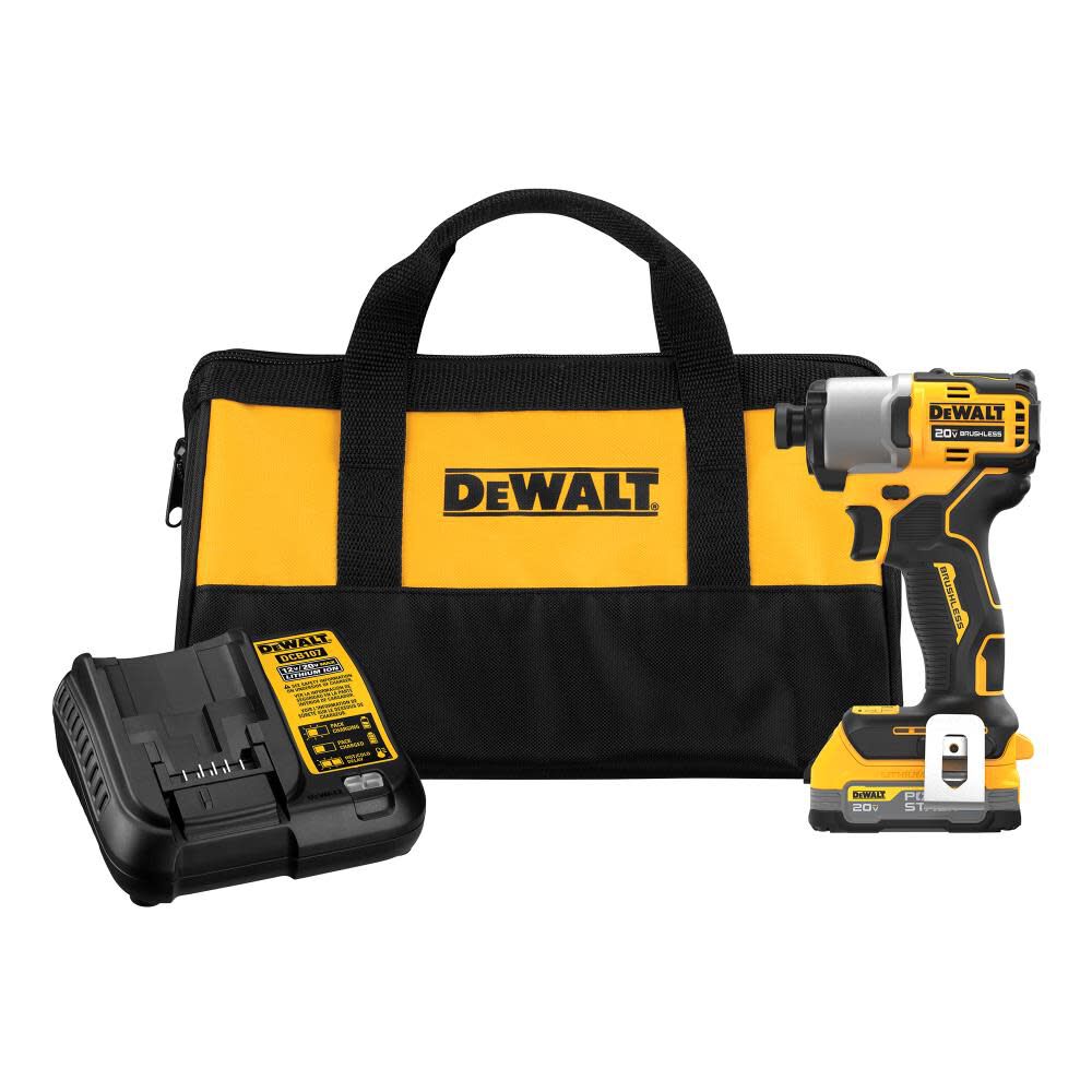 DeWALT 20V MAX Impact Driver Kit with PowerStack Battery