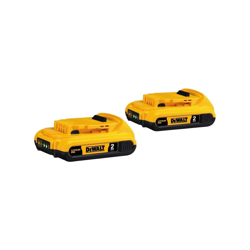 DeWALT (DCB203-2) 20V Max Lithium-Ion Compact Battery 2-Pack (2.0 Ah) - Image 2