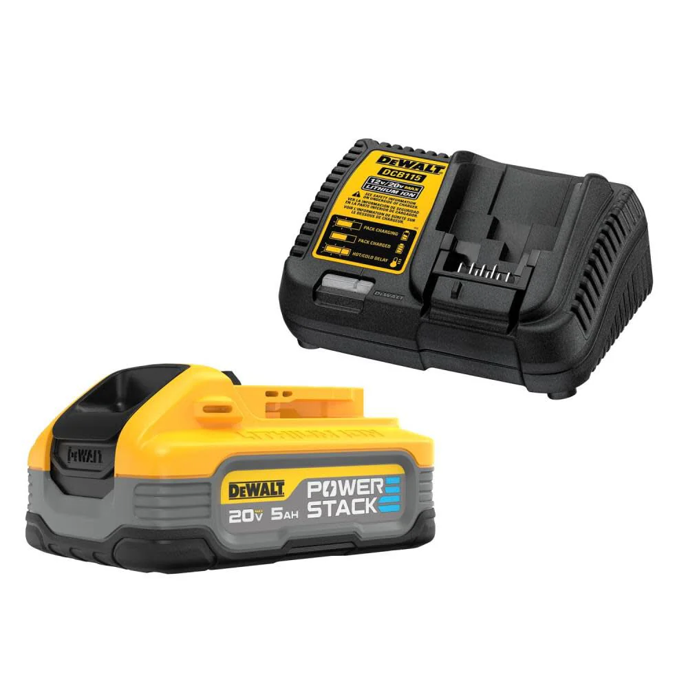 DeWALT 20V (DCBP520C) MAX POWERSTACK 5.0Ah Battery Starter Kit