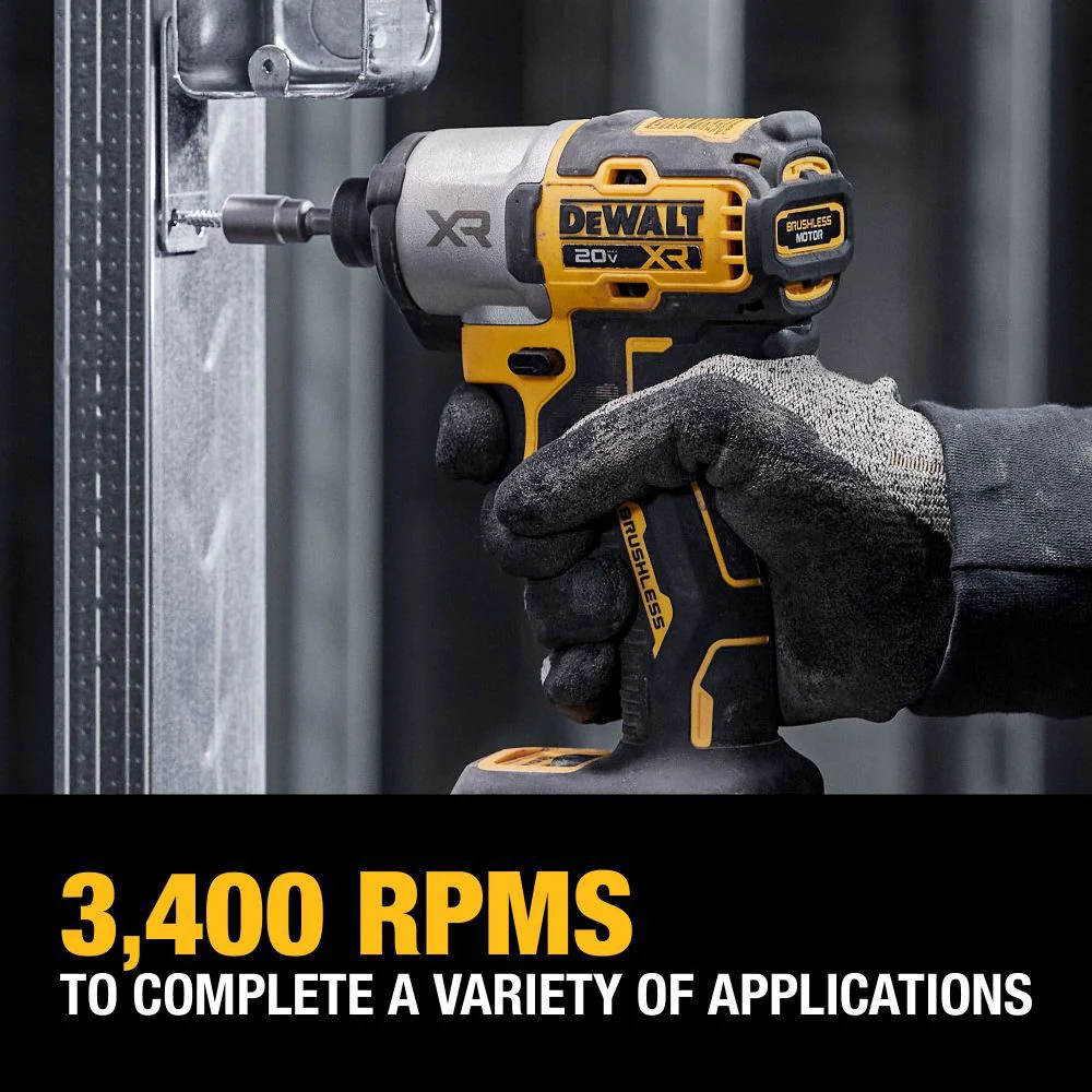 DeWALT 20V DCF845P1 MAX XR 1/4 In. Impact Driver Kit - Image 8