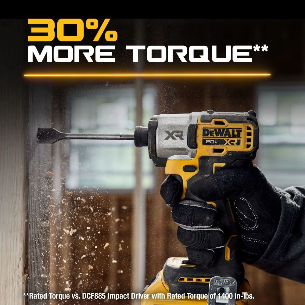 DeWALT 20V DCF845D1E1 MAX XR 1/4 In. Impact Driver Kit - Image 3