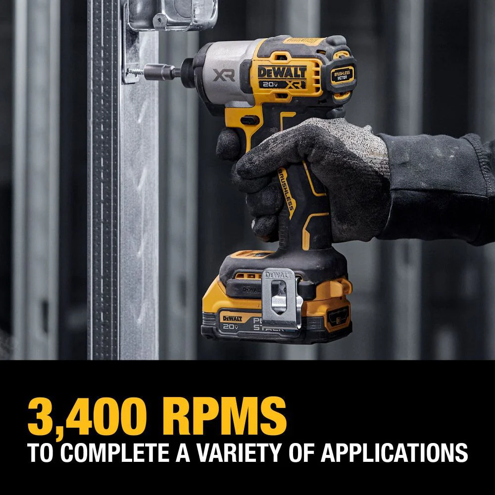 DeWALT 20V DCF845D1E1 MAX XR 1/4 In. Impact Driver Kit - Image 5