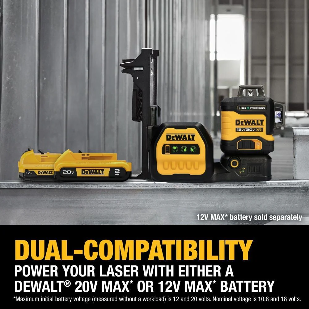 DeWALT DCLE34033D1 20V MAX XR 3x 360 High Precision Green Laser Level - Image 6