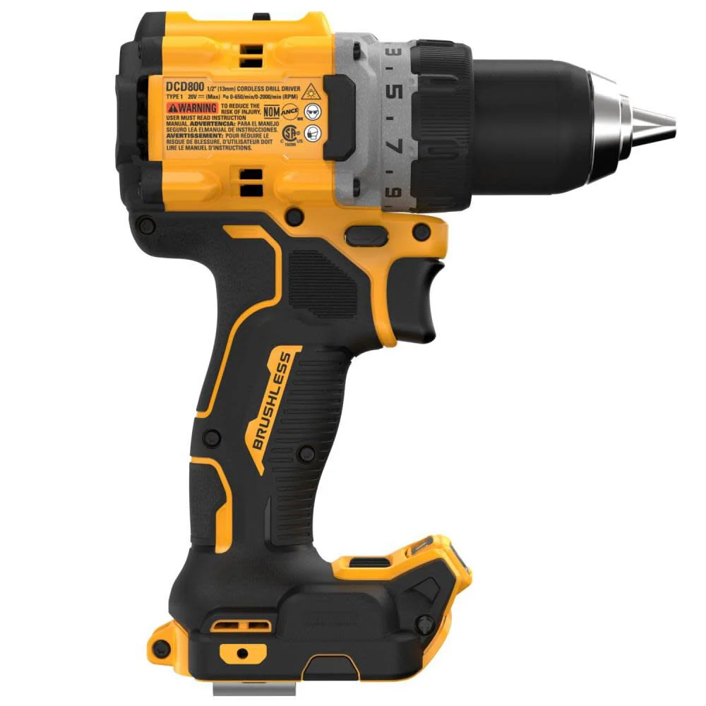DeWALT DCD800B 20V MAX XR Brushless Cordless 1/2 In. Drill/Driver (Bare Tool) - Image 4