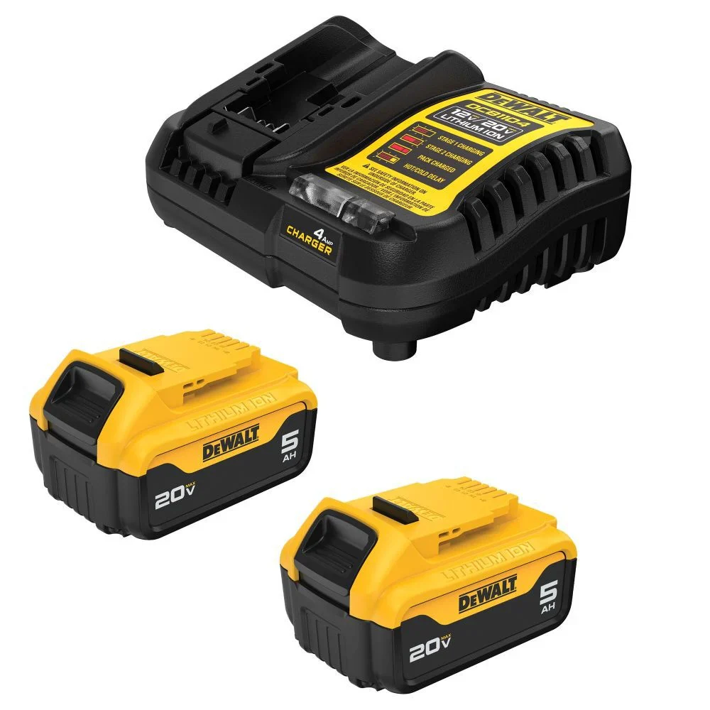 DEWALT 20V DCB205-2C MAX XR Premium Lithium-Ion 5Ah Starter Kit