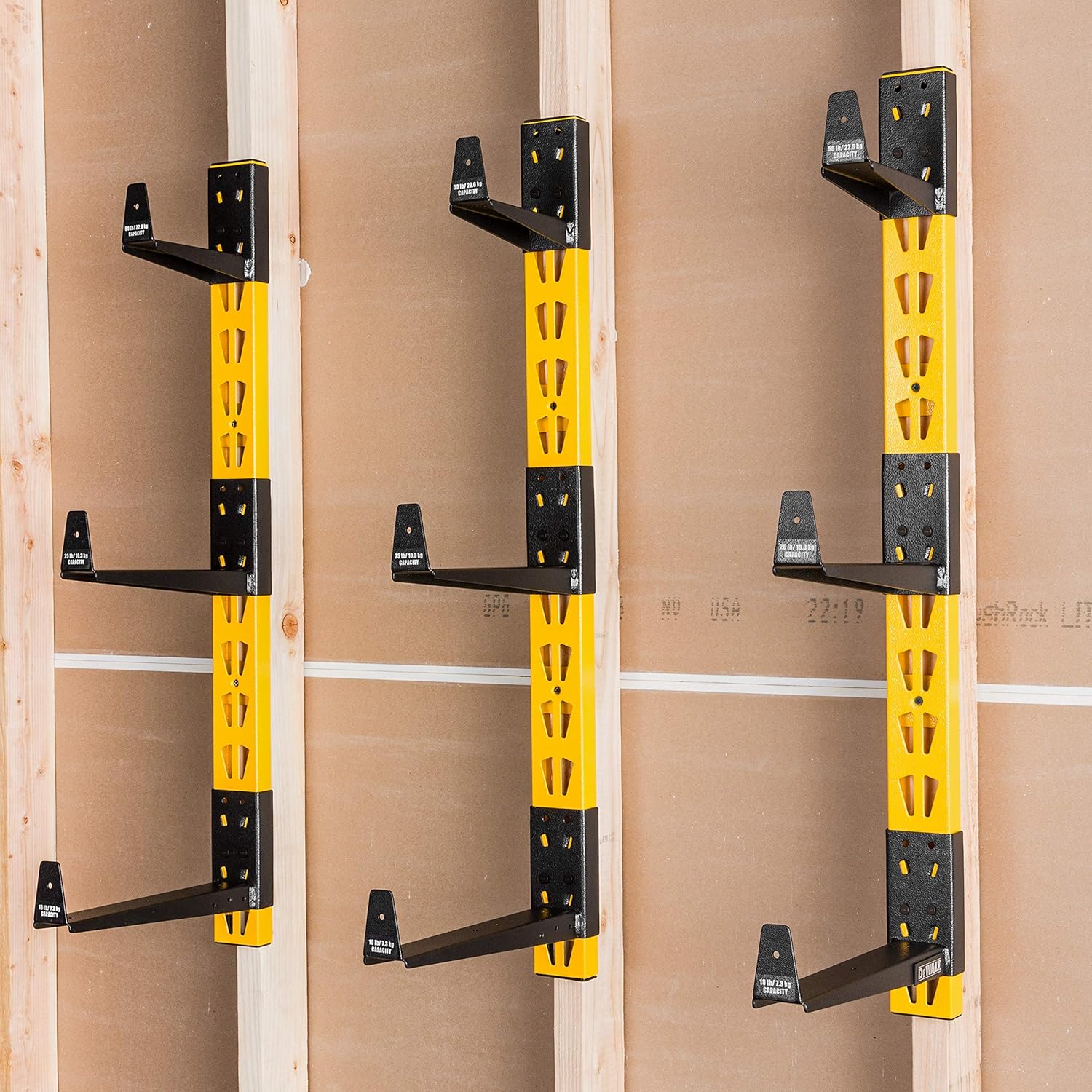 DEWALT DXSTACLR 3-Piece Wall Mount Cantilever Rack - Image 6
