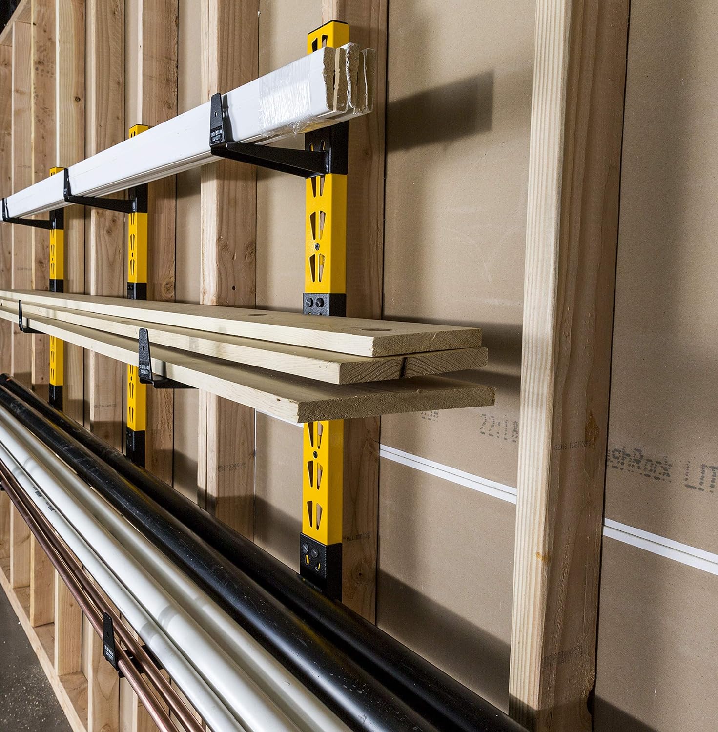 DEWALT DXSTACLR 3-Piece Wall Mount Cantilever Rack - Image 7