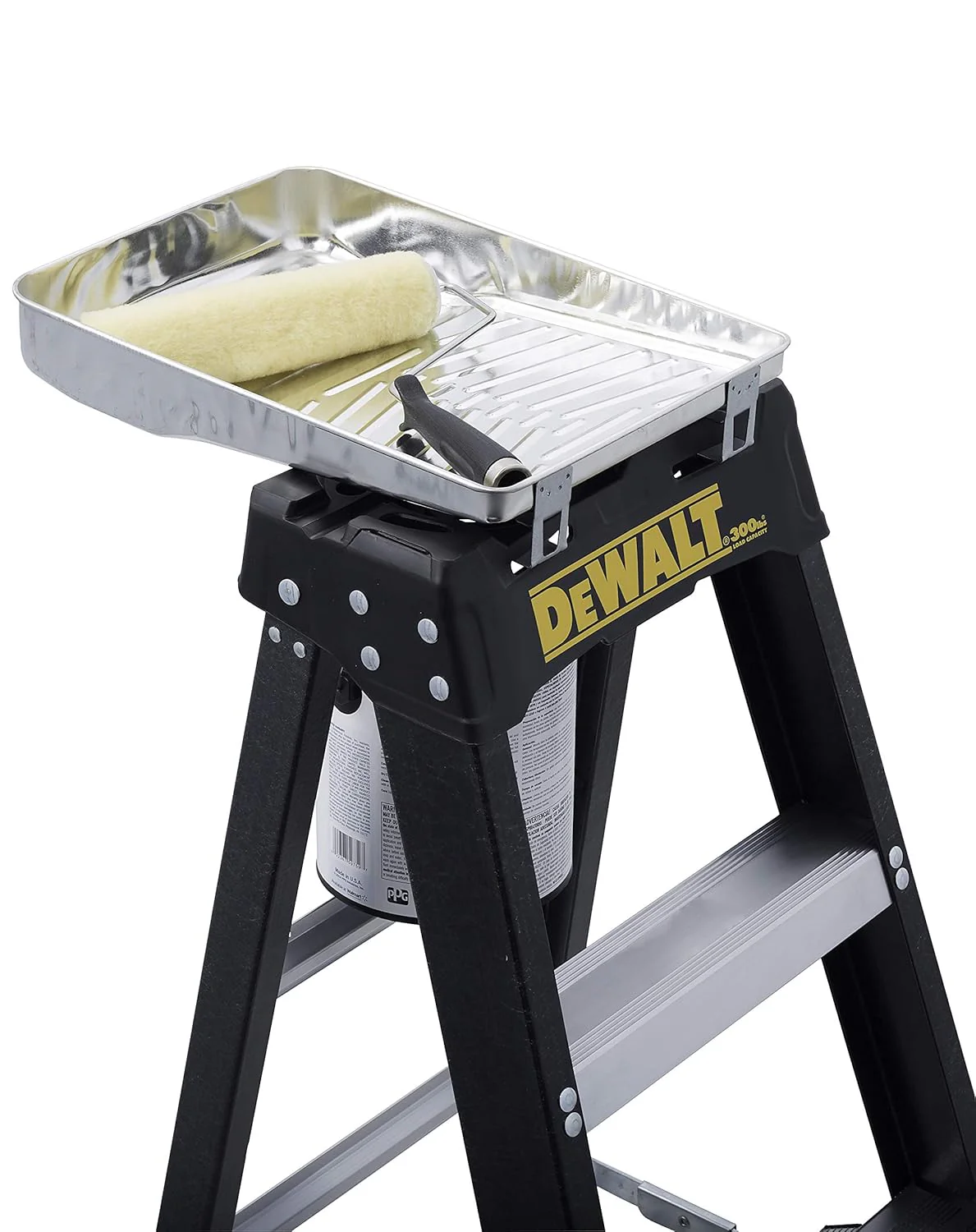 DEWALT 4-Foot Fiberglass Step Ladder, 300-Pound Load Capacity, Type IA, DXL3010-04 Black 4 feet - Image 9