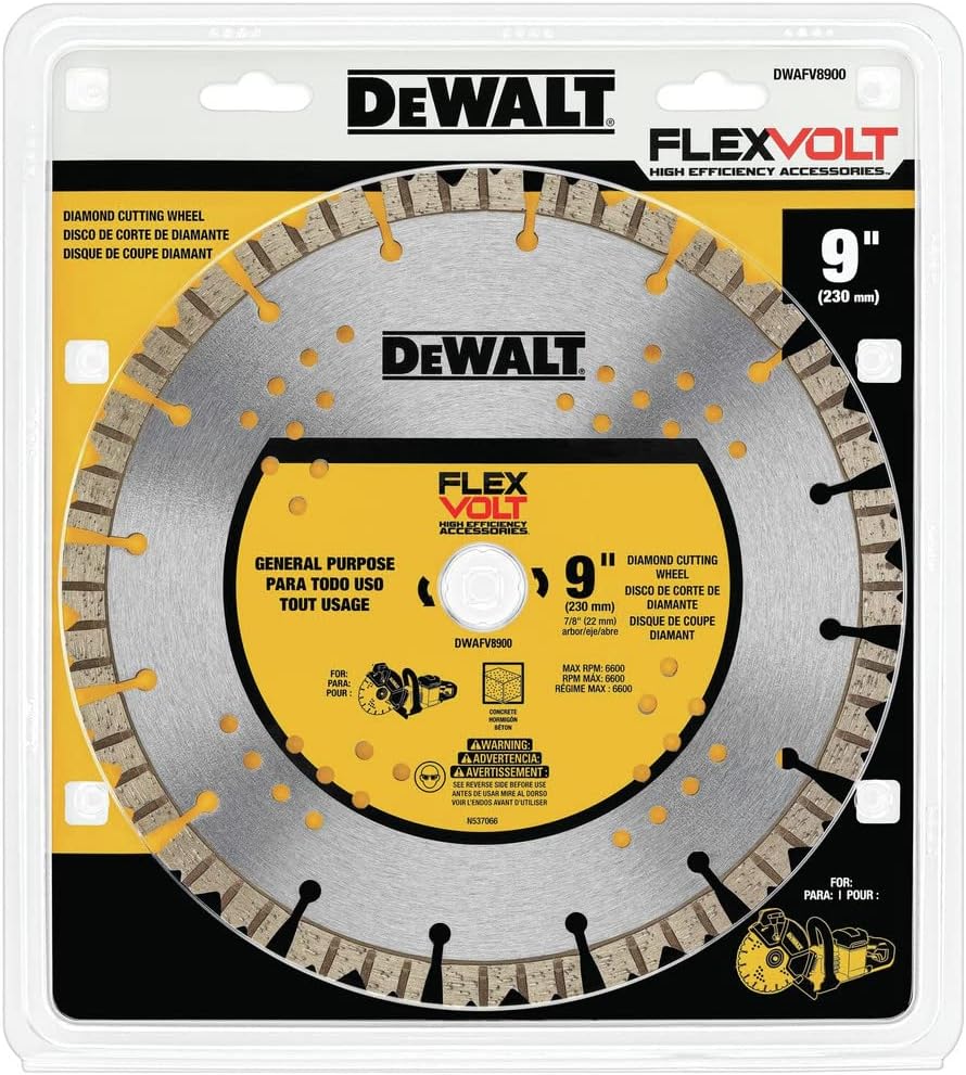 DEWALT 9" x 7/8" Flexvolt Masonry/Concrete Diamond Cutting Wheel - DWAFV8900 - Image 3