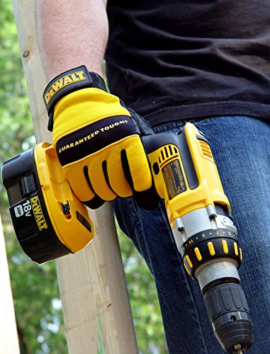DeWALT All Purpose Leather Palm Spandex Back Velcro Wrist Work Glove - Image 5