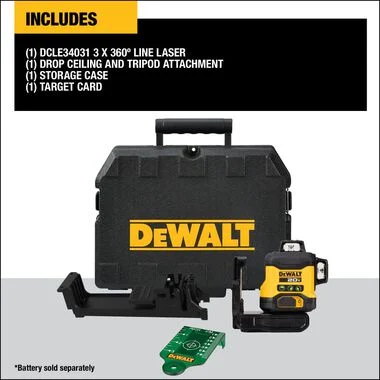 DEWALT ATOMIC 20V 3 x 360 Line Laser (Bare Tool) - Image 10