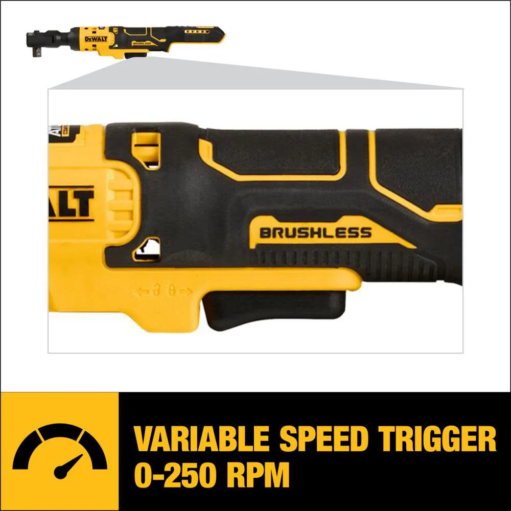 DeWALT ATOMIC COMPACT SERIES 20V MAX 1/2 In. Ratchet (Bare Tool) - Image 6