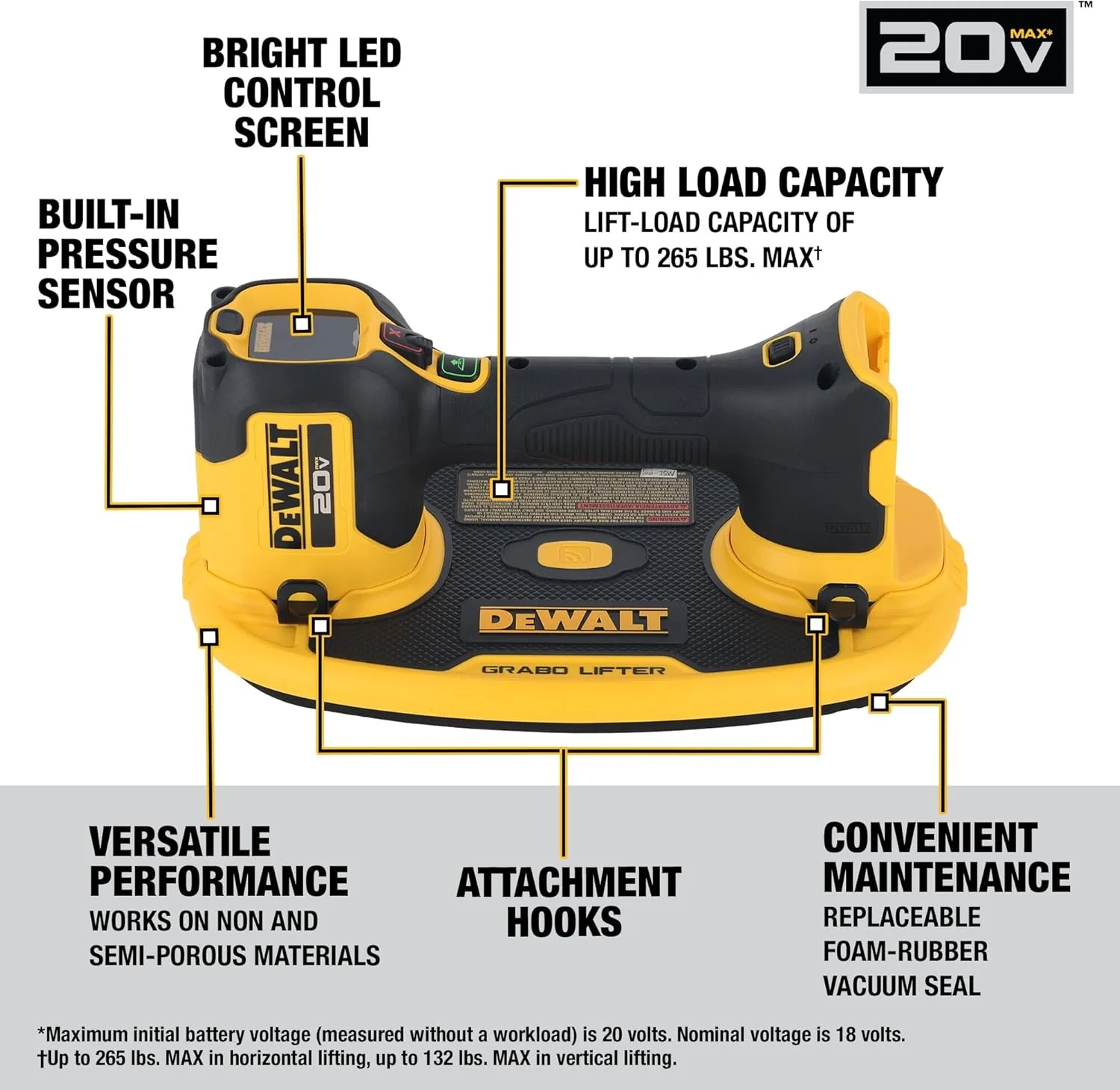 DEWALT DCE592B 20V MAX Grabo Lifter (Tool Only) - Image 2