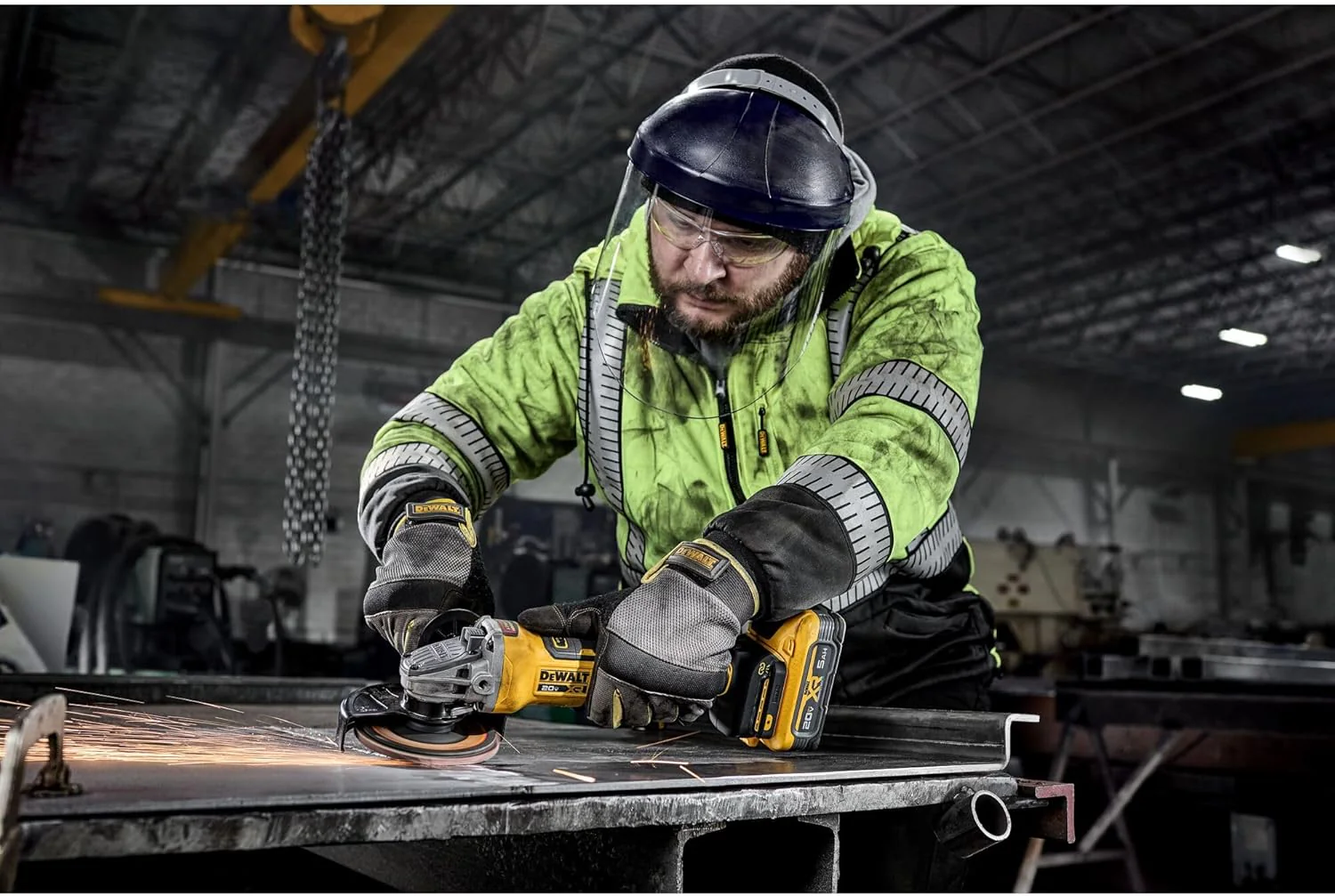 DEWALT DCG410VSB 20V MAX XR 4-1/2 in. - 5 in. Brushless Variable Speed Paddle Switch Grinder (Tool Only) - Image 7