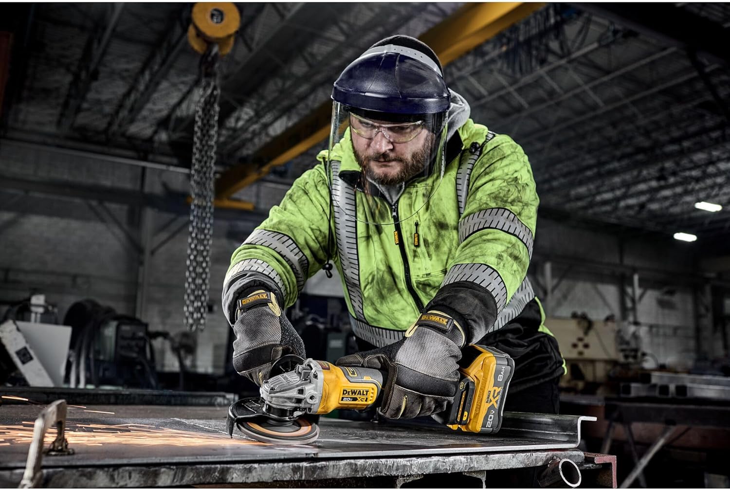 DEWALT DCG410VSB 20V MAX XR 4-1/2 in. - 5 in. Brushless Variable Speed Paddle Switch Grinder (Tool Only) - Image 8