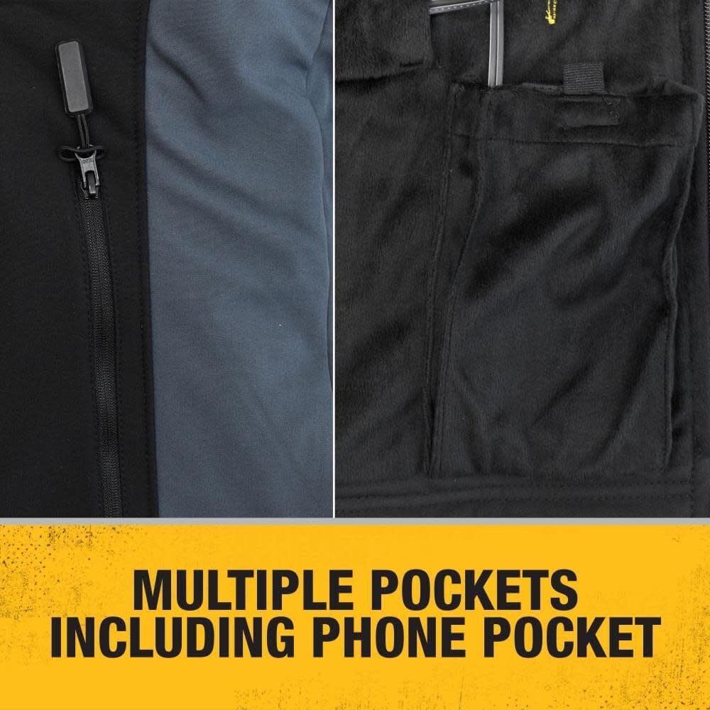 DEWALT (DCHJ066C1-S) 20V/12V MAX Women's Heated Jacket Kit, Black, Small - Image 5