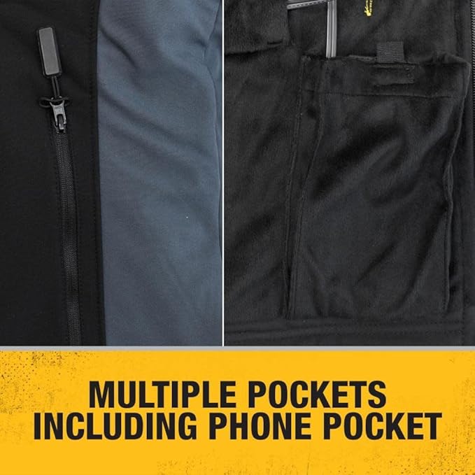 DEWALT (DCHJ066C1-XS) 20V/12V MAX Women's Heated Jacket Kit, Black, X-Small - Image 5