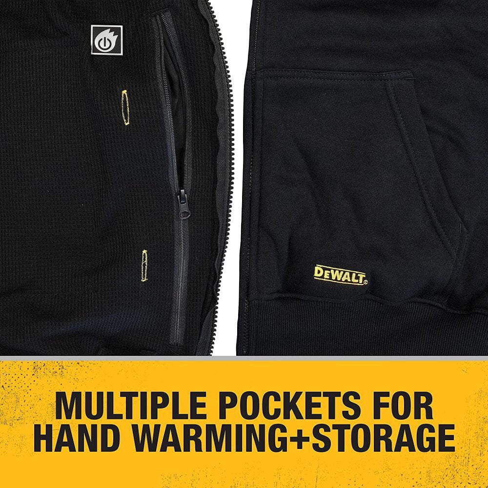 DEWALT (DCHJ067B-XL) 20V/12V MAX Bare Hooded Heated Jacket, Black, X-Large - Image 7