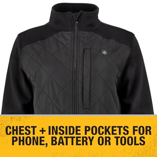 DEWALT DCHJ102BD1 Women's Lightweight, Wind Resistant Hybrid Heated Jacket Kit with Battery - Black, Size S - Image 5