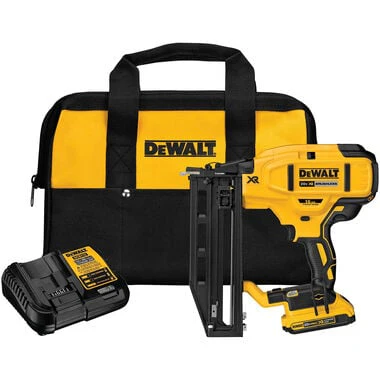 DEWALT DCN662D1 20V MAX XR 16 GA Cordless Straight Finish Nailer Kit