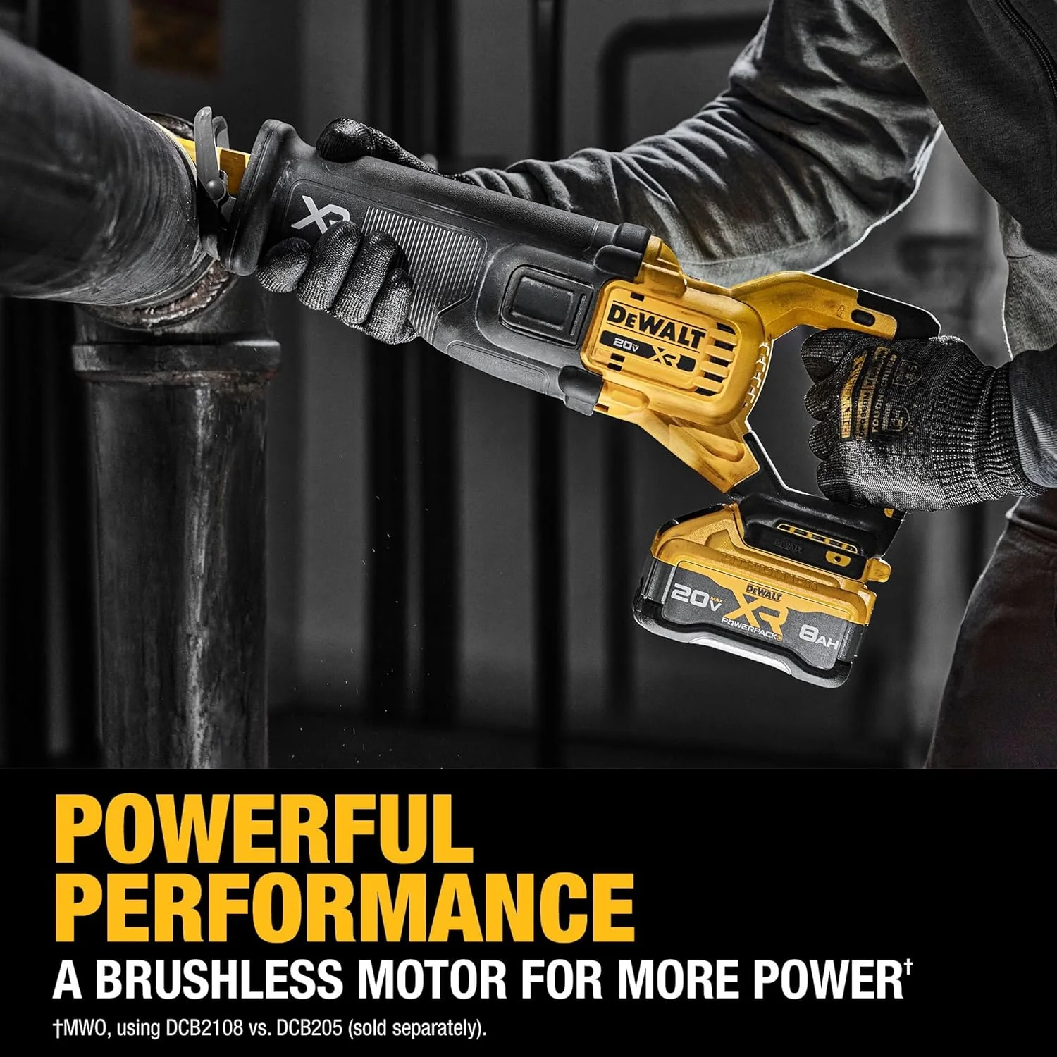 DEWALT DCS384WW1 20V MAX XR Brushless Cordless Reciprocating Saw Kit with XR POWERPACK - Image 6