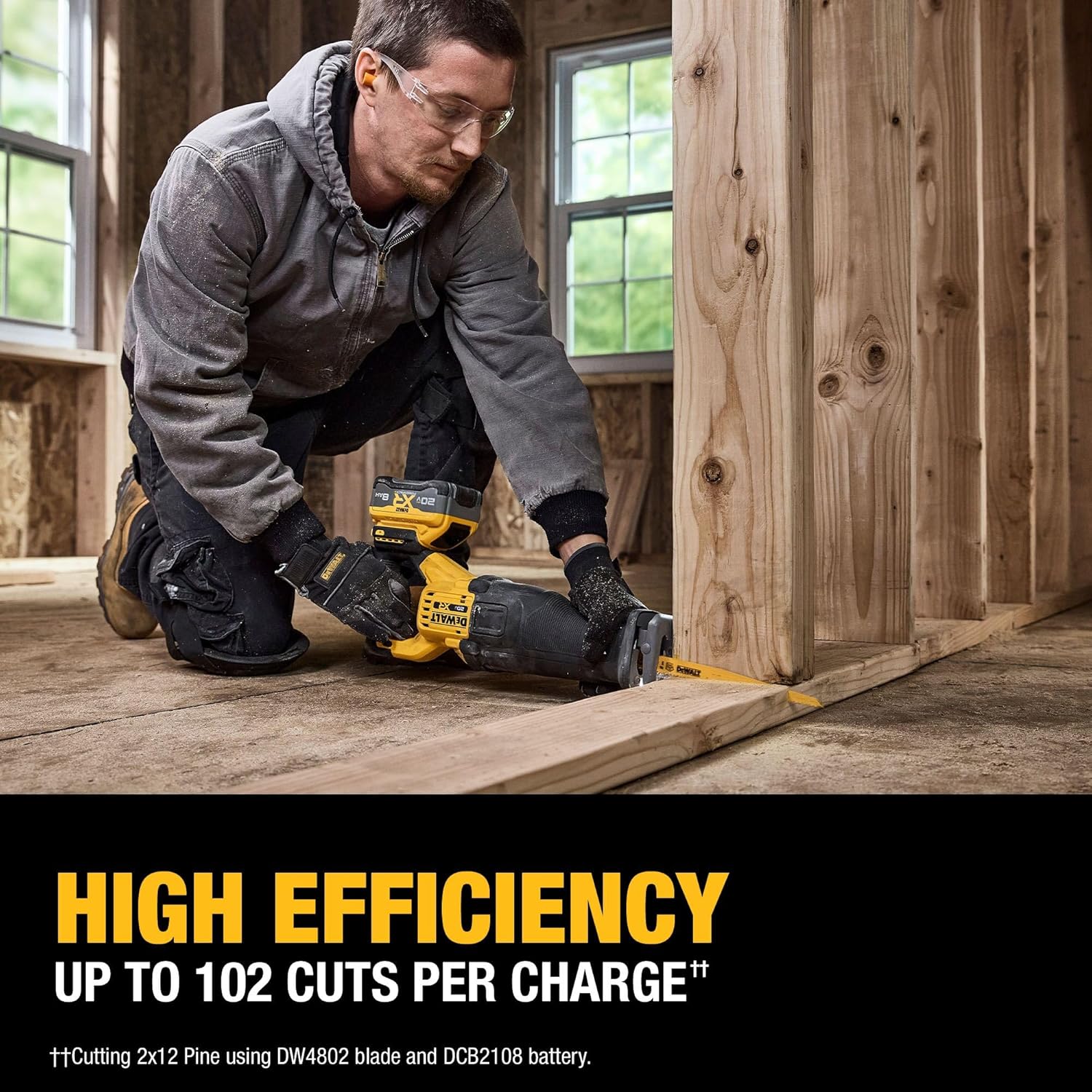 DEWALT DCS384WW1 20V MAX XR Brushless Cordless Reciprocating Saw Kit with XR POWERPACK - Image 7