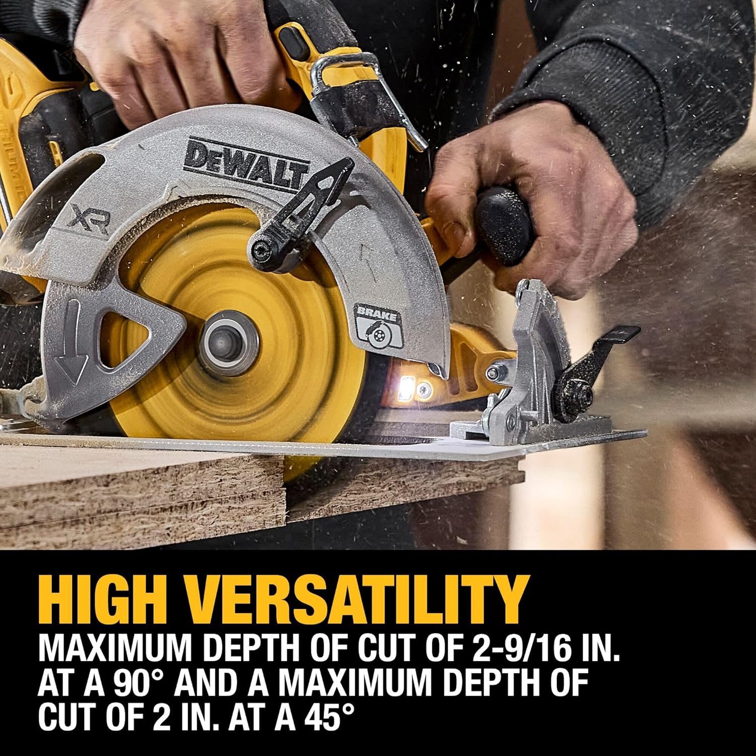 DEWALT DCS590WW1 20V MAX XR Brushless Cordless 7-1/4 in. Circular Saw Kit with XR POWERPACK - Image 6