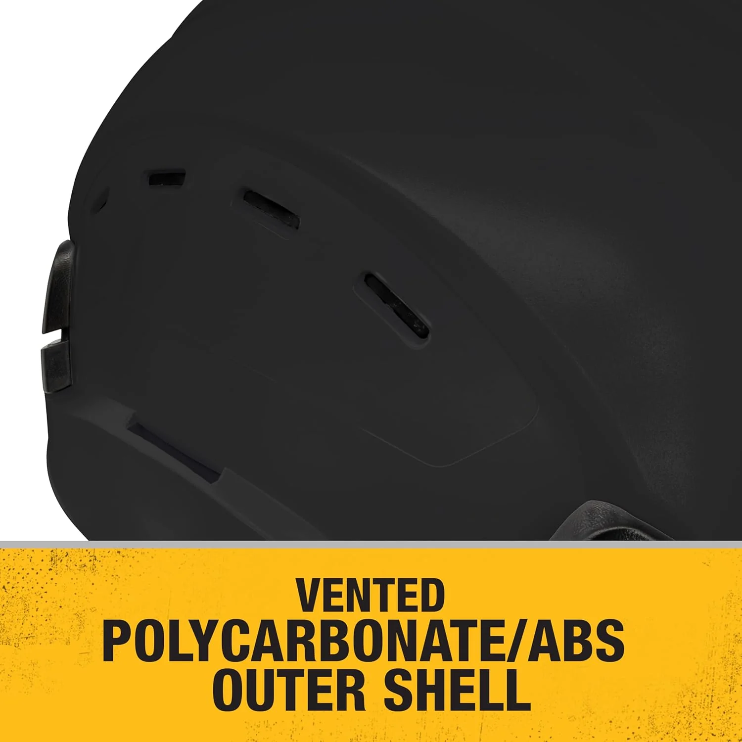 ‎DEWALT | ‎DPG22V-BLACK | DEWALT DPG22V Black Type II Class C 4-Point Ratcheting Vented Safety Helmet - Image 4