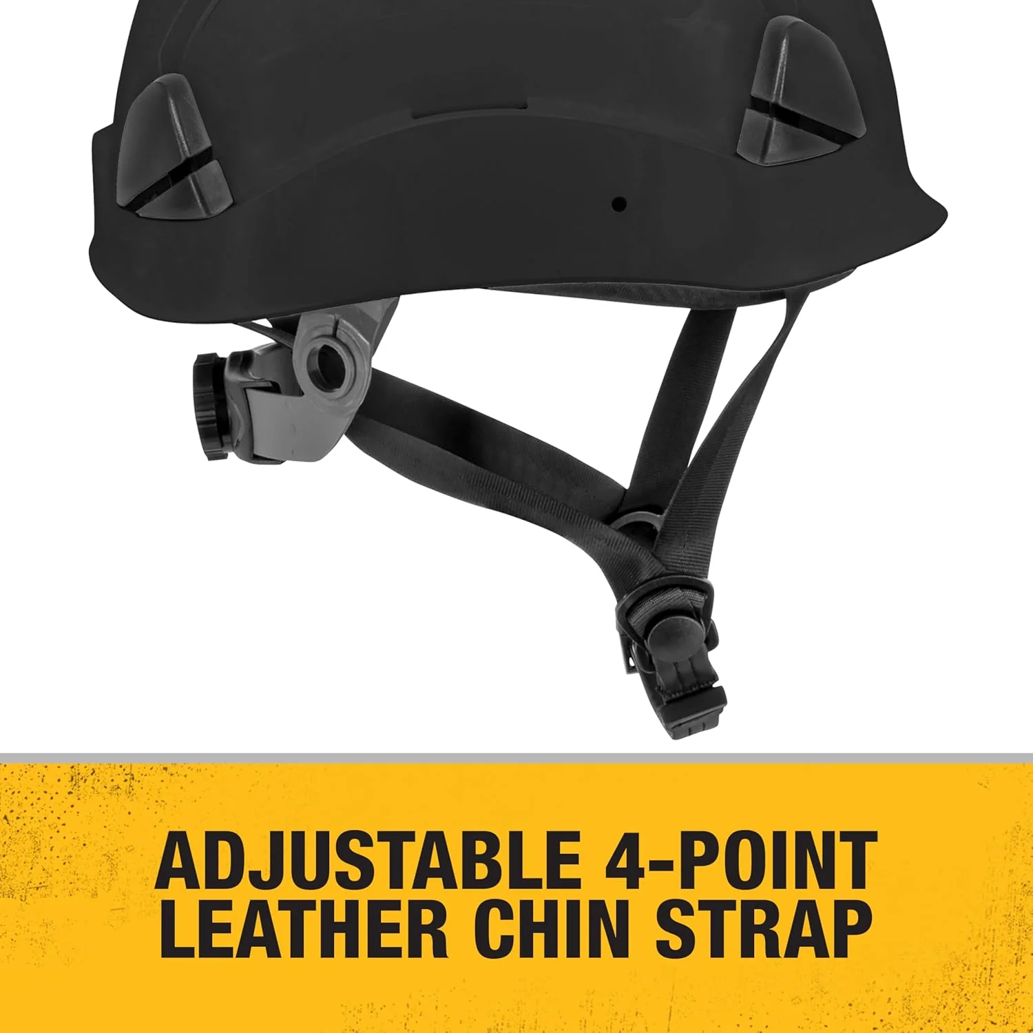 ‎DEWALT | ‎DPG22V-BLACK | DEWALT DPG22V Black Type II Class C 4-Point Ratcheting Vented Safety Helmet - Image 5