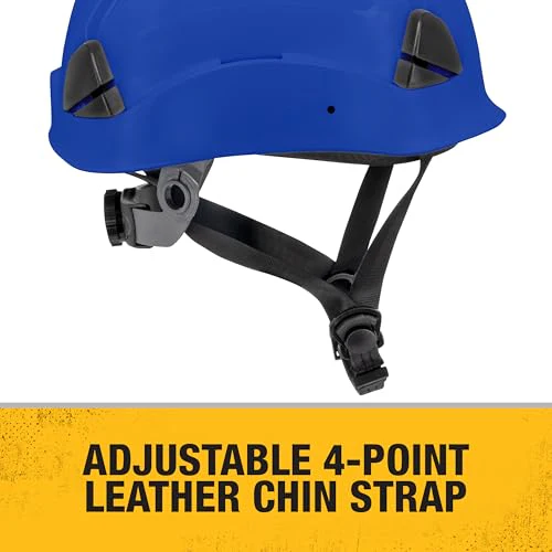 DEWALT DPG22V Blue Type II Class C 4-Point Ratcheting Vented Safety Helmet - Image 4